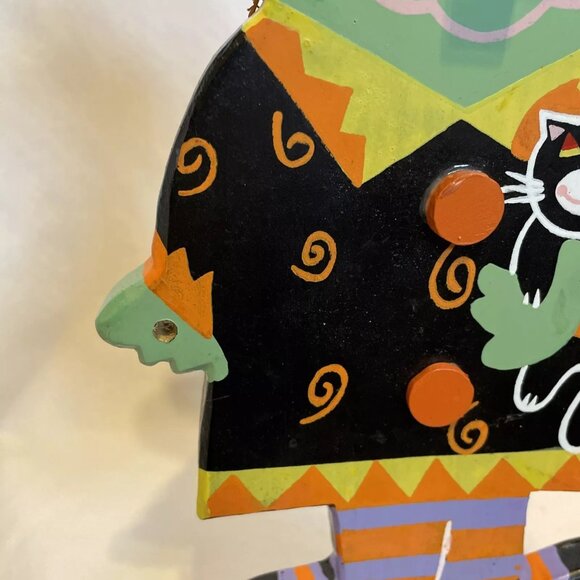 Wooden Witch by Seasonal Specialties Company 13.5" Freestanding Halloween Decor - Picture 11 of 13